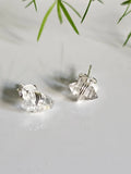 Sterling Silver Wrap Herkimer Diamond 925 Earrings - view 5