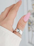 Sterling Silver 925 8mm Band Wide Unisex Ring - view 3
