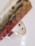 Sterling Silver Hammered Shield Boho Chic Ring - view 4