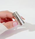 Sterling Silver Hammered Shield Boho Chic Ring - view 6