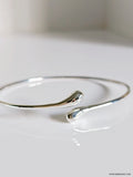 Sterling Silver 925 Waterdrop Bangle Bracelet - view 7