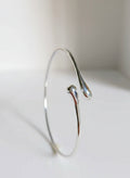 Sterling Silver 925 Waterdrop Bangle Bracelet - view 4