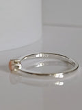 Sterling Silver Natural Pink Mother of Pearl Ring - view 5