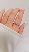 Sterling Silver Dainty Claddagh Peridot Ring - view 6