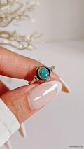 Sterling Silver 925 Genuine Bali Turquoise Ring - view 8