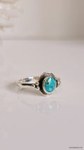 Sterling Silver 925 Genuine Bali Turquoise Ring - view 5