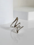 Sterling Silver Women Geometric Ring - view 3