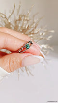 Sterling Silver Multi Band Turquoise Ring - view 7