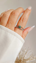 Sterling Silver Multi Band Turquoise Ring - view 8
