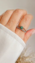 Sterling Silver Multi Band Turquoise Ring - view 9