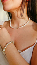 Genuine Classy Fresh Water Pearl Necklace - view 3