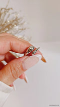 Sterling Silver Water Drop Adjustable Ring - view 8
