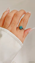 Sterling Silver 925 Genuine Bali Turquoise Ring - view 4