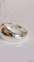 Sterling Silver 925 Dome Ring - view 2