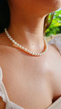 Genuine Classy Fresh Water Pearl Necklace - view 4