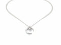 Sterling Silver Natural Moonstone Moon Chain Necklace