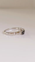 Sterling Silver Onyx Claddagh Ring - view 6