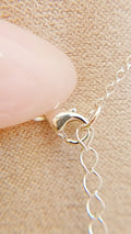 Sterling Silver Dangling Beads Chain Choker Necklace - view 6