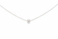 Sterling Silver Floating Natural Pearl Necklace - view 3
