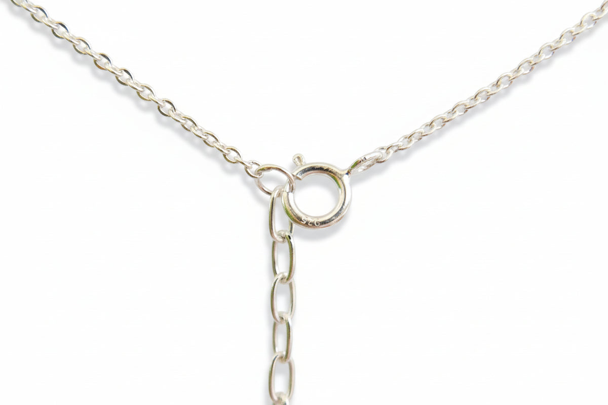 Sterling Silver Floating Natural Pearl Necklace - view 5
