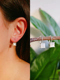 Sterling Silver 925 Mother of Pearl Dangling Earrings - view 8