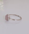 Sterling Silver 925 Natural Rose Quartz Ring - view 4