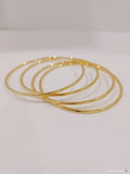 Gold Bangle Bracelets set of 7 - view 9