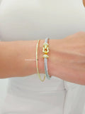 Gold Bangle Bracelets set of 7 - view 7