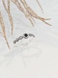 Sterling Silver Onyx Marcasite Ring - view 4