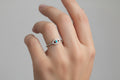 Sterling Silver Evil Eye Blue Opal Ring - view 4