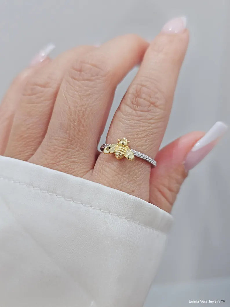 Sterling Silver Bumblee Ring - view 2