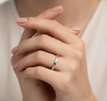 Sterling Silver Wedding, Promise Band Ring - view 2