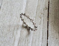 Minimalist Sterling Silver Dainty Eternity Band - view 4