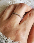 Minimalist Sterling Silver Dainty Eternity Band - view 7