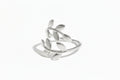Sterling Silver Leaf Toe Ring - view 4