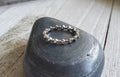 Minimalist Sterling Silver Dainty Eternity Band