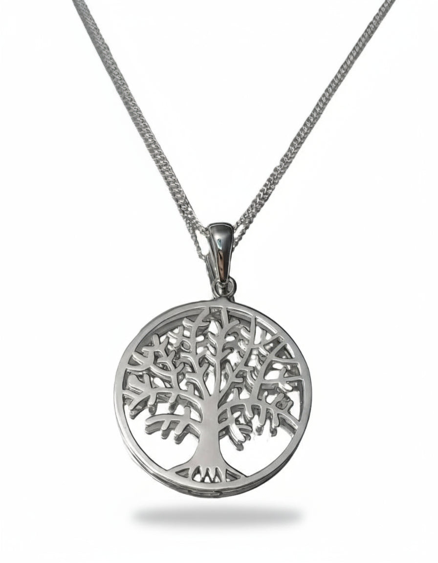 Sterling Silver Tree of Life Pendant Necklace
