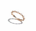 Sterling Silver Rose Gold Eternity Ring