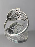 Sterling Silver Traditional Hamsa Hand Ring - view 6