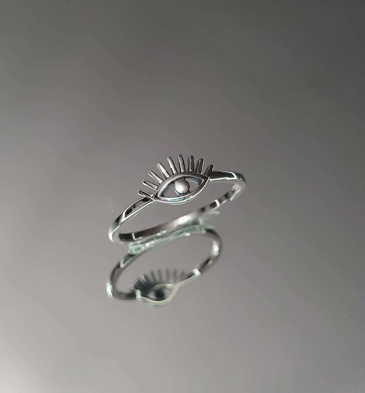 Sterling Silver Eye Ring - view 7