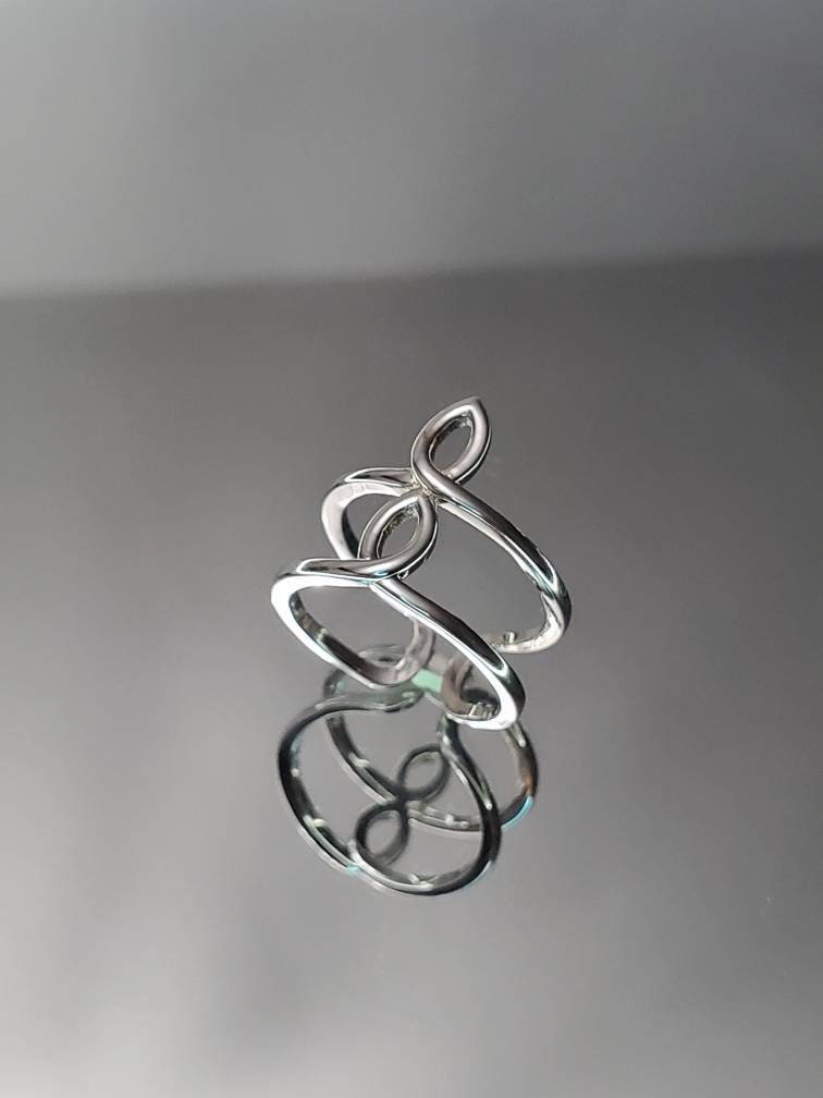 Adjustable Double Band Statement Ring - view 4