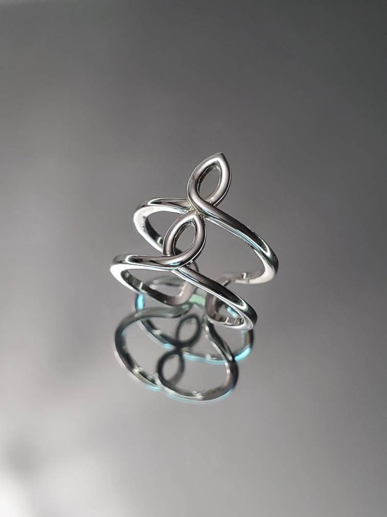 Adjustable Double Band Statement Ring - view 8