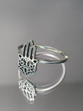 Hamsa Minimalist Hand of Fatima Amulet Ring - view 8