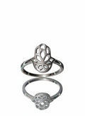 Sterling Silver 925 Hamsa Protection Ring - view 3