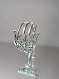 Sterling Silver Traditional Hamsa Hand Ring - view 2