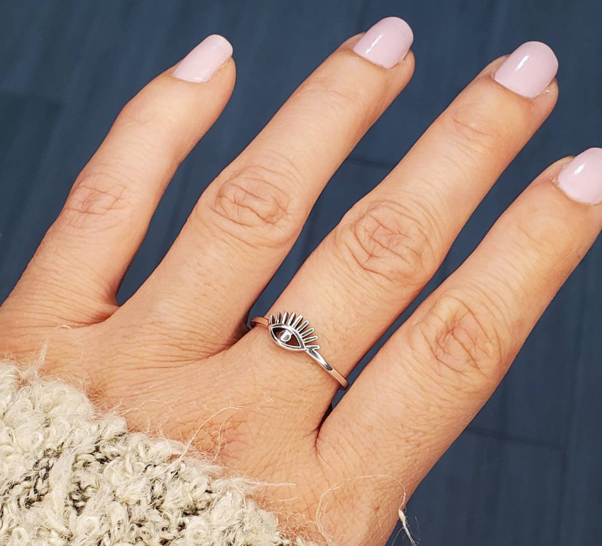 Sterling Silver Eye Ring - view 4