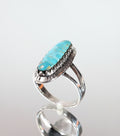 Sterling Silver Turquoise Stone Statement Ring - view 3