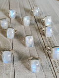 Moonstone Sterling Silver Solitaire Ring - view 8