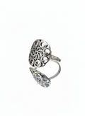 Sterling Silver Mandala Ring - view 3