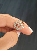 Sterling Silver Traditional Hamsa Hand Ring